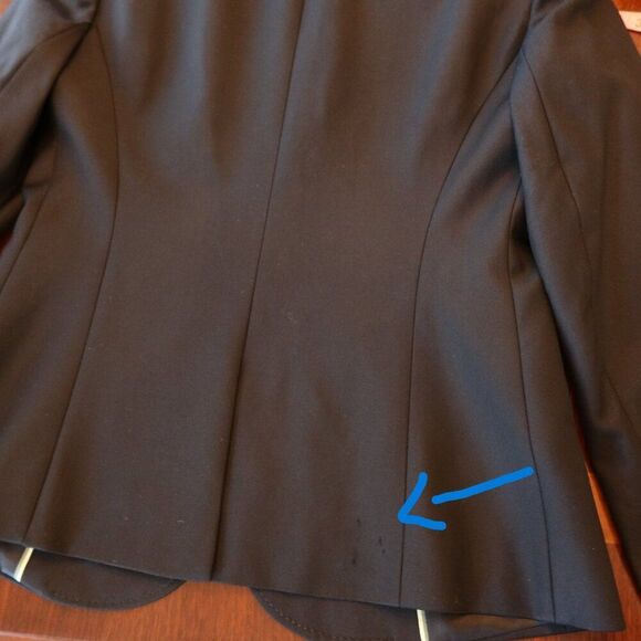 JCREW Super 110s 100% wool blazer black tailored suit jacket old money 6 flaw - Picture 9 of 11